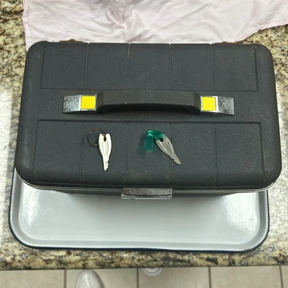 Starflite Train Case Luggage Gray Vintage - Picture 2 of 13